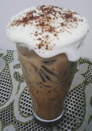 Foto resep Ice Cappuccino Cincau with Whipped Cream