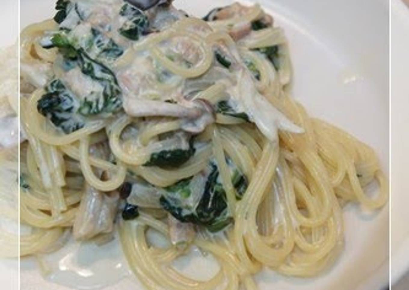 Tuna and Shimeji Mushroom Cream Pasta