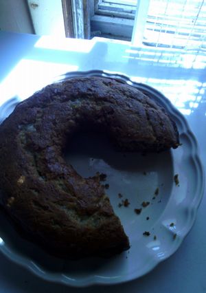 A picture of banana cake.