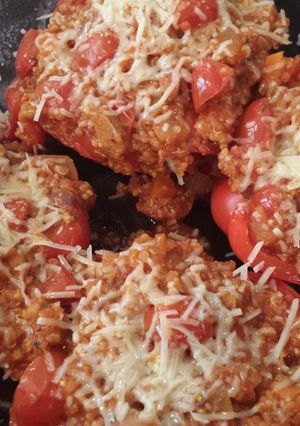 A picture of Stuffed peppers.