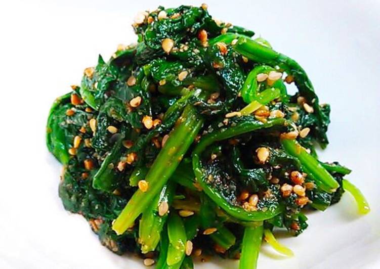 Step-by-Step Guide to Make Award-winning Easy and Effortless Spinach with Sesame