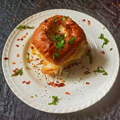 A picture of Cheesey Bhaji Pav.