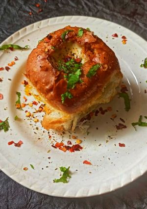 A picture of Cheesey Bhaji Pav.