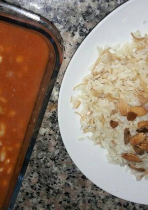 صورة لوصفة فاصولية يابسة ورز