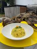 Arroz con naranja y apio