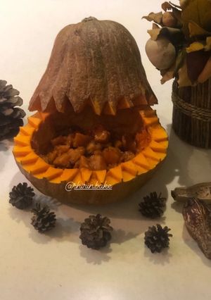 عکسی از دستور دسر كدو حلواييي🎃