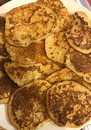 Almás, banános palacsinta recept fotója