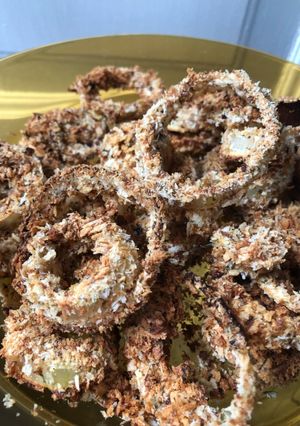 Foto resep Baked onion rings