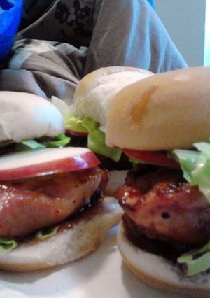 A picture of Sweet and Savory Pork Chop Sliders.