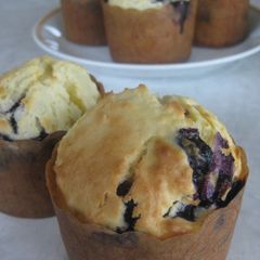 A picture of Healthy Blueberry Yogurt Muffins.