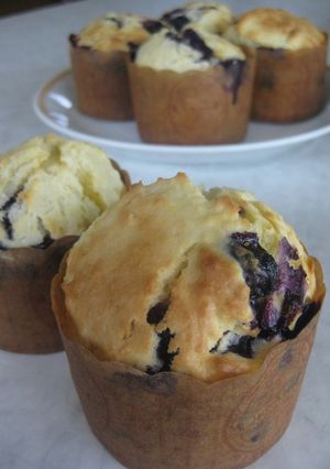 A picture of Healthy Blueberry Yogurt Muffins.