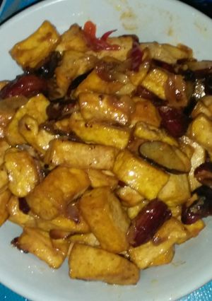 Foto resep Tumis tahu + biji nangka saus tiram