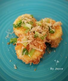 đậu hũ trứng chiên