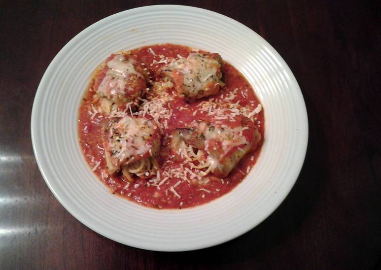 Recipe of Any-night-of-the-week Eggplant Rolls Stuffed with Spaghetti