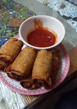 पोटैटो स्प्रिंग रोल(potato spring roll recipe in hindi) रेसिपी मुख्य फोटो