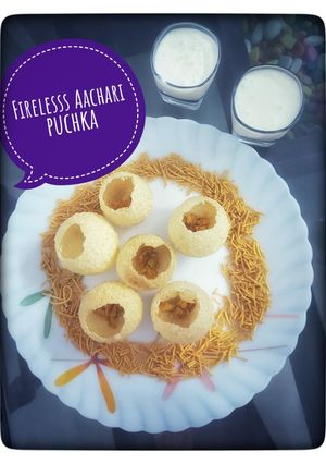 A picture of Fireless Achari Puchka.
