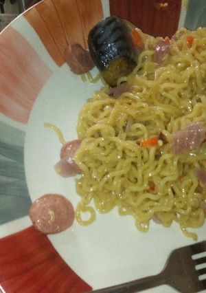 A picture of Fresh Titus fish and sausage.