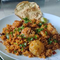 A picture of Prawn & Peas Pulao.