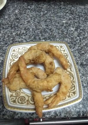 صورة لوصفة جمبري مقلي