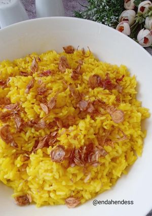 Foto resep Nasi Kuning Versi Kukus✅