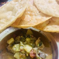 Puri bhaji A picture of Puri bhaji.