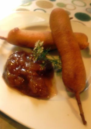 A picture of Sausage pancakes Sticks.