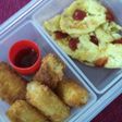 Pom Pom Dori & Scramble egg (bekal sekolah anak TK)