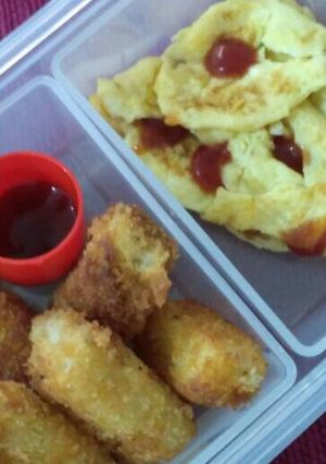 Foto resep Pom Pom Dori & Scramble egg (bekal sekolah anak TK)