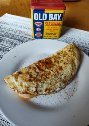 A picture of Flip-fried Bay Eggs.