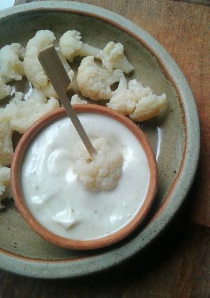 Una foto de Mayonesa de Garbanzos (solo con Agua de la Cocción)