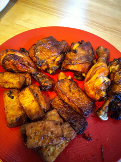 Foto resep Ayam goreng bacem air fryer + tempe tahu