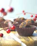 Trufas de cacao y mantequilla de almendras saludables