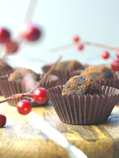 Una foto de Trufas de cacao y mantequilla de almendras saludables