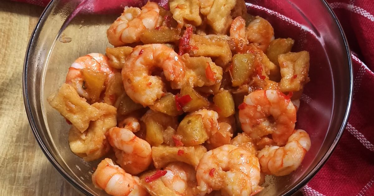Sambal goreng udang kentang tahu