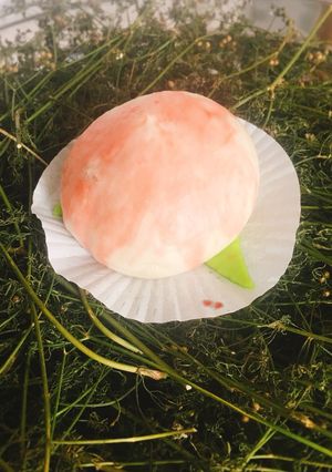 Hình của món Bánh bao trái đào.