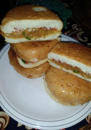 A picture of Veg burger.