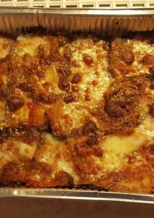 Une photo de 🇮🇹 Aubergines parmigiana