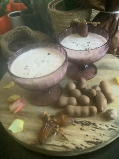 A picture of Eggnog with Tamarind and Dates.