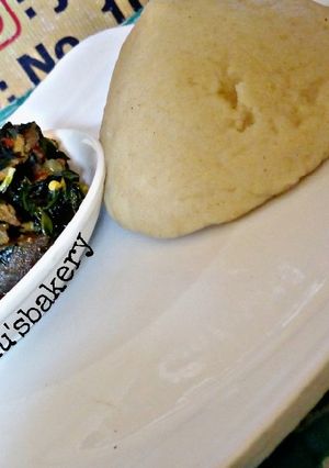 A picture of Edika-Ikong soup.