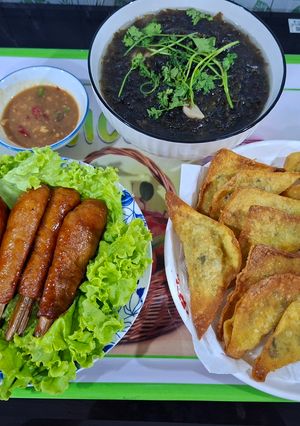 Hình của món Mâm cơm chay mùa Lễ Vu Lan.