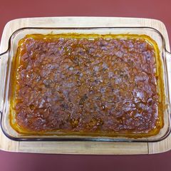 A picture of Lee's Southern Style Baked Beans.