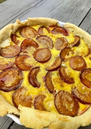 Une photo de Tarte simple aux prunes