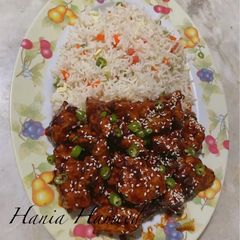 A picture of Crispy honey chilli chicken ❦.