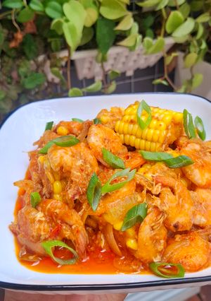 Foto resep Udang Saos Padang