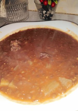 صورة لوصفة شوربة العدس