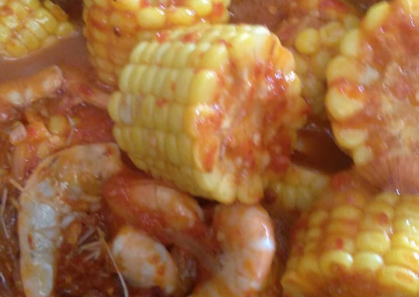 Udang Pedas Asem Manis Saos Padang