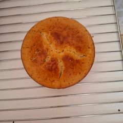 A picture of My First Bake-Orange Cake.