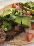 Tacos de bistec rib eye sonorense