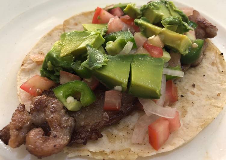 Tacos de Bistec Rib Eye Sonorense