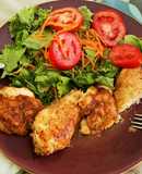 Pollo a la plancha con ensalada
